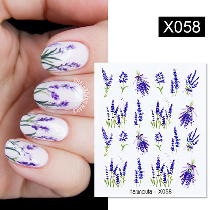 Fruit Animal Butterfly Flower Nail Sticker 1617590686230