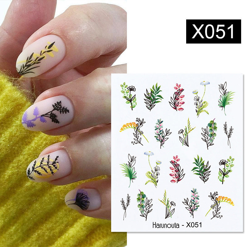 Fruit Animal Butterfly Flower Nail Sticker 1617590686267
