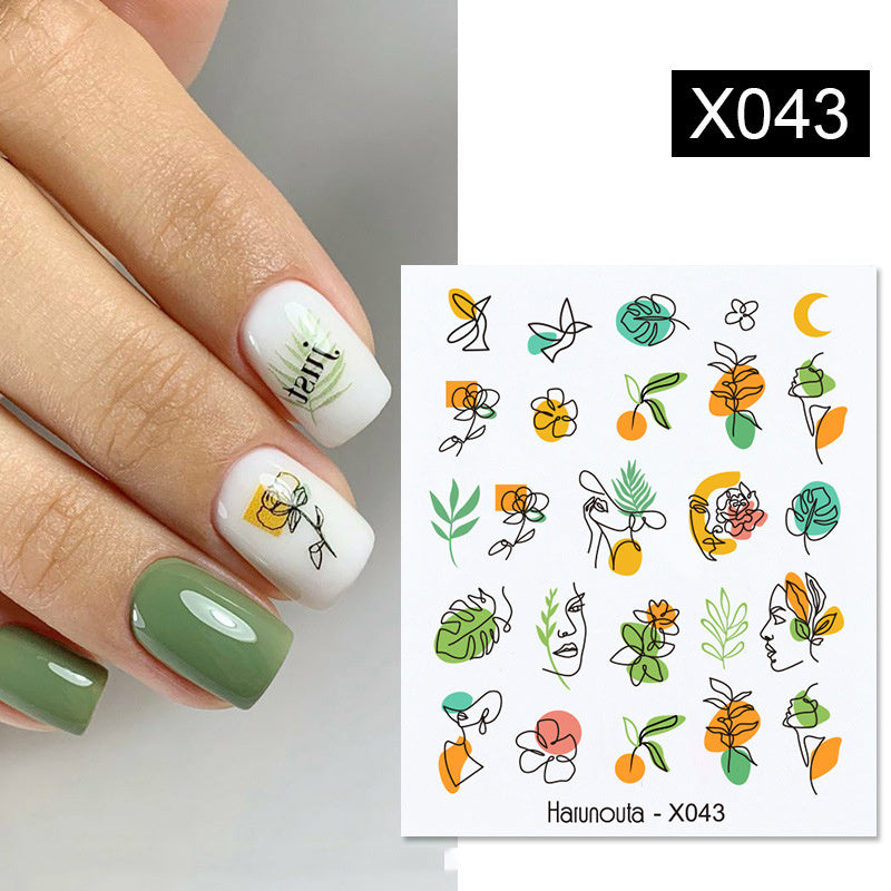 Fruit Animal Butterfly Flower Nail Sticker 1617590686275