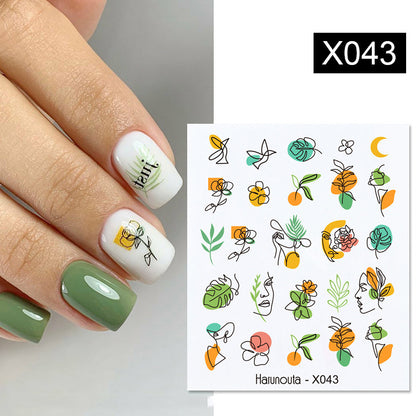 Fruit Animal Butterfly Flower Nail Sticker 1617590686275