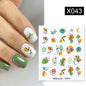 Fruit Animal Butterfly Flower Nail Sticker 1617590686275