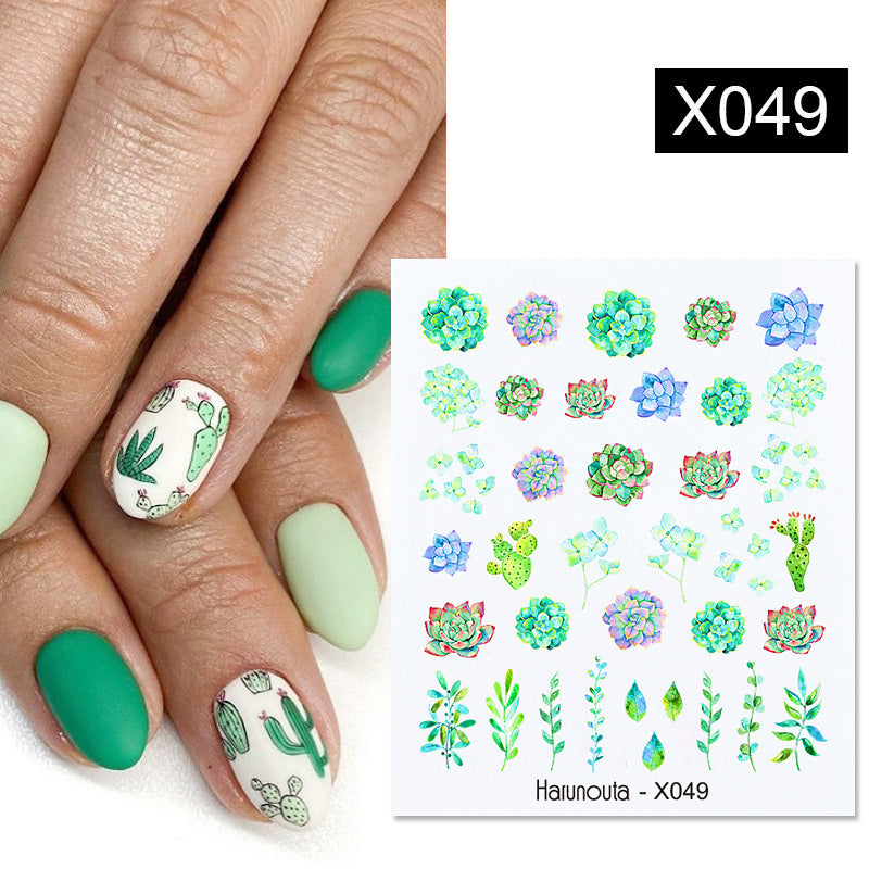 Fruit Animal Butterfly Flower Nail Sticker 1617590686281