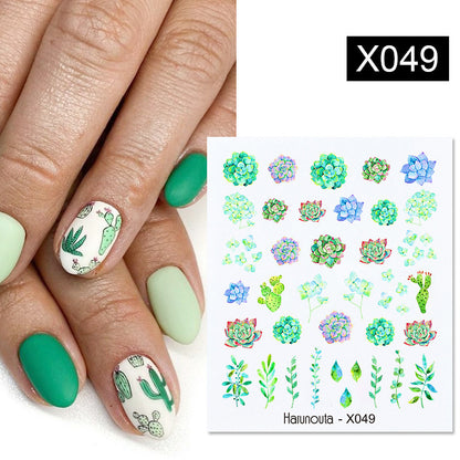 Fruit Animal Butterfly Flower Nail Sticker 1617590686281