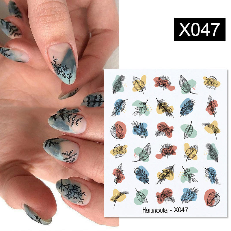 Fruit Animal Butterfly Flower Nail Sticker 1617590686523