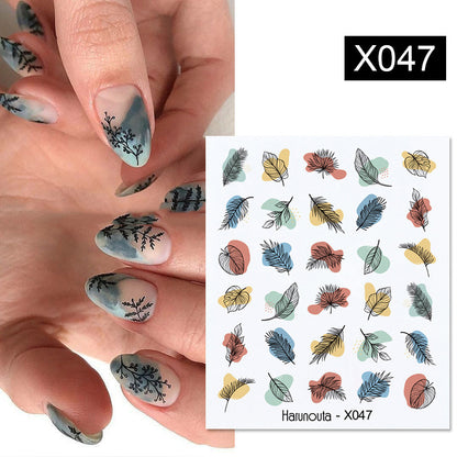 Fruit Animal Butterfly Flower Nail Sticker 1617590686523