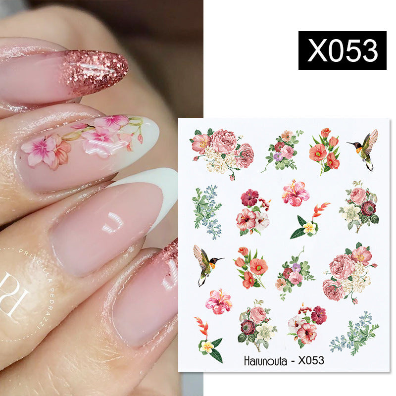 Fruit Animal Butterfly Flower Nail Sticker 1617590686538