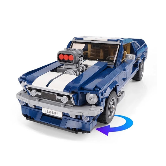 Ford Mustang GT Racing Assembled Building Block Toys of Technology Machinery Group 1617595431829