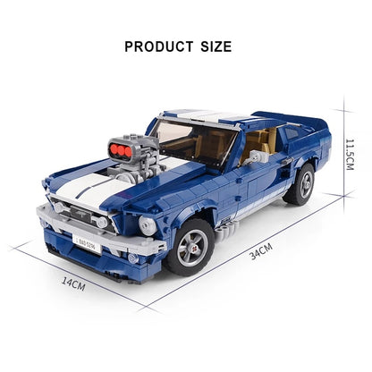 Ford Mustang GT Racing Assembled Building Block Toys of Technology Machinery Group 1617595431837