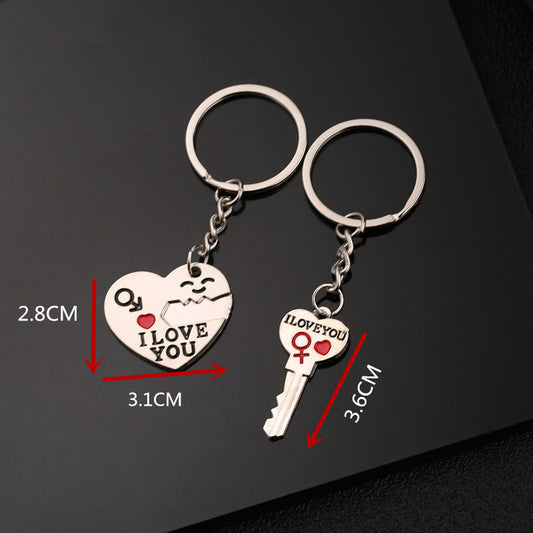 Couple Keychain Cupid Key Pendant Hot-selling Small Gift 1617599090443