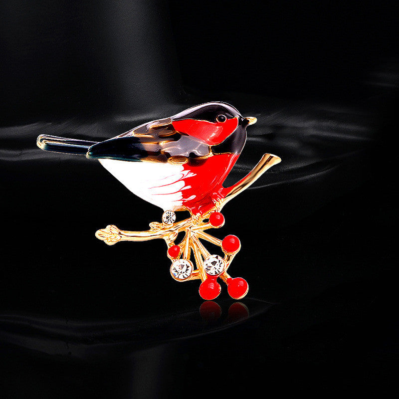 Fashion Brooch  With Diamonds And Dripping Oil Lark Brooch 1617602099300