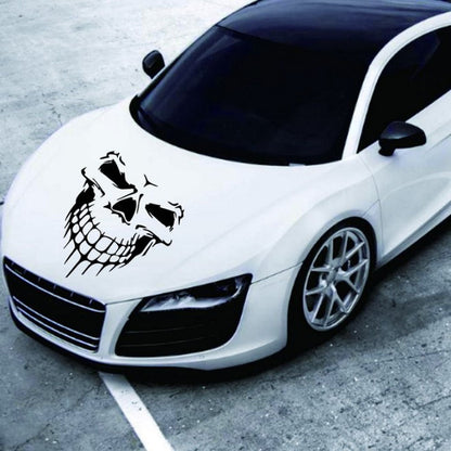 Hood Sticker Side Door Sticker Skull Head Reflective Car Sticker 1617608026286