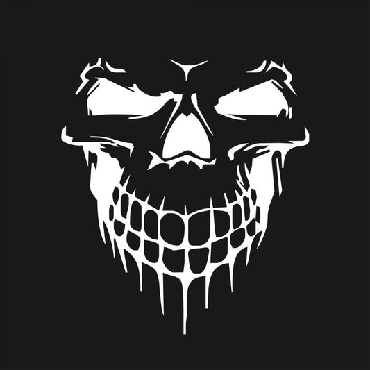 Hood Sticker Side Door Sticker Skull Head Reflective Car Sticker 1617608026287