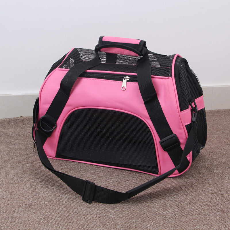 Portable Pet Mesh Carrier Bag Pet Travel Bags 1617614885552