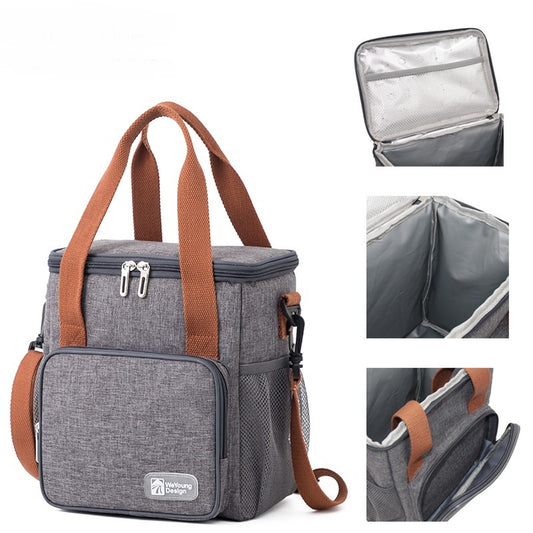Portable Heightening Insulation Bag PEVA Leakproof Picnic Bag 1617621056362