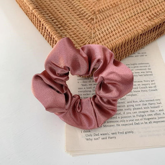French Girl Silky Satin Large Intestine Ring Ins Korea Tie Hair Rubber Band Hair Rope Hair Ring Ponytail Head Rope Hair Acces