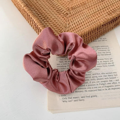 French Girl Silky Satin Large Intestine Ring Ins Korea Tie Hair Rubber Band Hair Rope Hair Ring Ponytail Head Rope Hair Acces