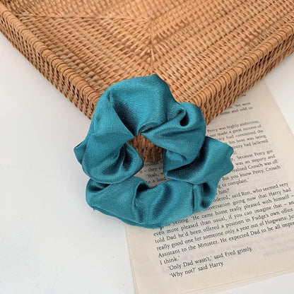 French Girl Silky Satin Large Intestine Ring Ins Korea Tie Hair Rubber Band Hair Rope Hair Ring Ponytail Head Rope Hair Acces