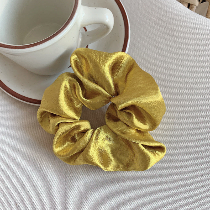 French Girl Silky Satin Large Intestine Ring Ins Korea Tie Hair Rubber Band Hair Rope Hair Ring Ponytail Head Rope Hair Acces