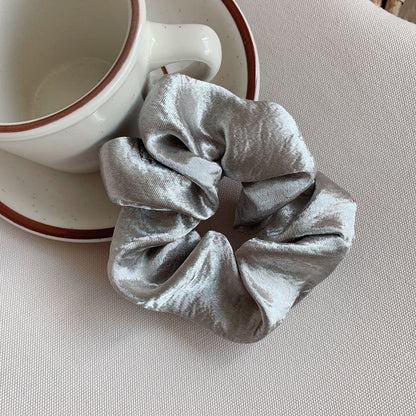 French Girl Silky Satin Large Intestine Ring Ins Korea Tie Hair Rubber Band Hair Rope Hair Ring Ponytail Head Rope Hair Acces