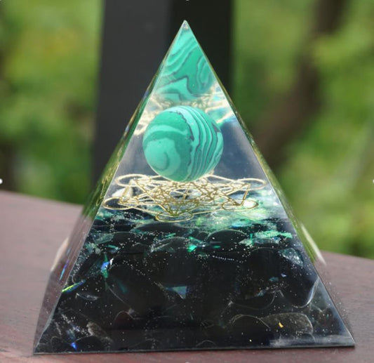 Pyramid Of Ogan Ornaments Natural Crystal Gravel Energy Tower 1617687209186