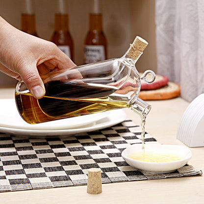 Yote Soy Sauce Vinegar Bottle Glass Jar Sealed Seasoning Bottle 1617706415454