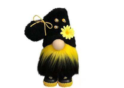 Sunflower Bumble Bee Striped Gnome Scandinavian Honey Bee Elfs Home Decorative Plush Doll Figurines Faceless Doll Ornament 16