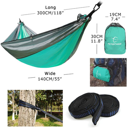 Backpacking Hammock - Portable Nylon Parachute Outdoor Double Hammock 1617772515510