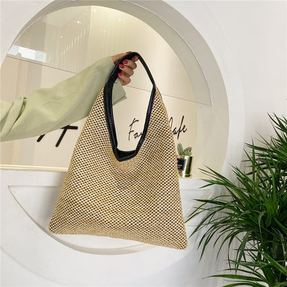 Fashion Rattan Women Shoulder Bags Wikcer Woven Female Handbags Large Capacity Summer Beach Straw Bags Casual Totes 161778748