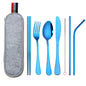 Stainless Steel Travel Carrying Case Outdoor Cutlery Set 1617795930128