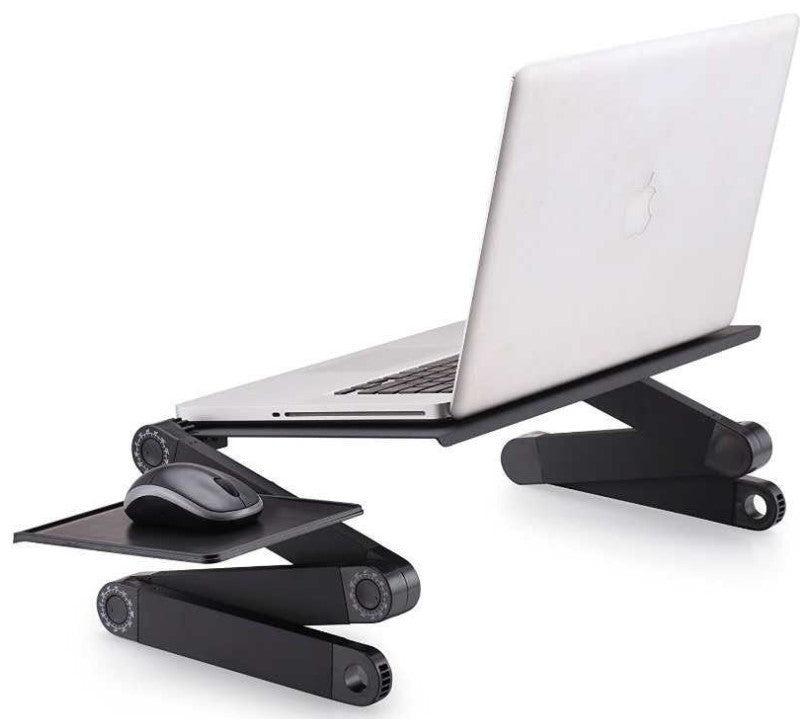 Folding Desk Retractable Adjustable Study Desk In Bed Aluminum Alloy Notebook Computer Bracket Lazy Desk - 图片 2