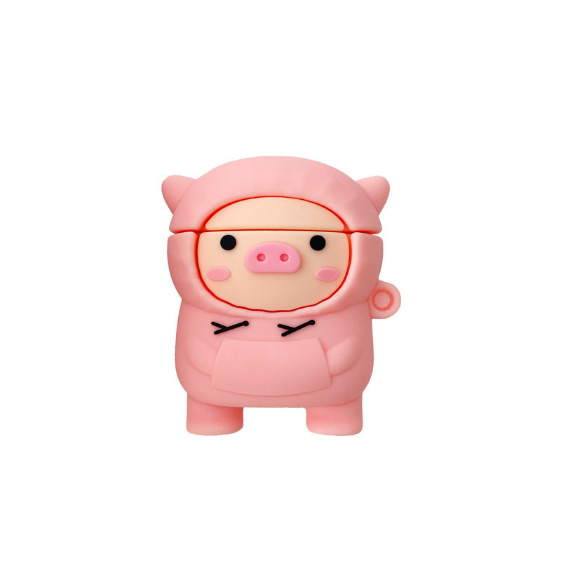 Compatible with Apple, Compatible with Apple , Cochon mignon pour AirPods 1 2 Pro Case Cartoon Rose Pet Box Soft 161786234383