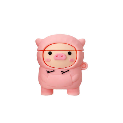 Compatible with Apple, Compatible with Apple , Cochon mignon pour AirPods 1 2 Pro Case Cartoon Rose Pet Box Soft 161786234383