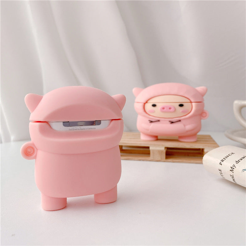 Compatible with Apple, Compatible with Apple , Cochon mignon pour AirPods 1 2 Pro Case Cartoon Rose Pet Box Soft 161786234384