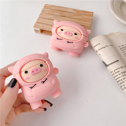Compatible with Apple, Compatible with Apple , Cochon mignon pour AirPods 1 2 Pro Case Cartoon Rose Pet Box Soft 161786234384