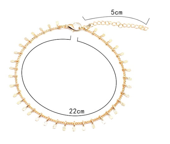 New Small Pendant Tassel Simple Nordic Minimalist Style With Jewelry Anklet Foot Rope