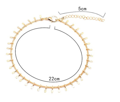 New Small Pendant Tassel Simple Nordic Minimalist Style With Jewelry Anklet Foot Rope