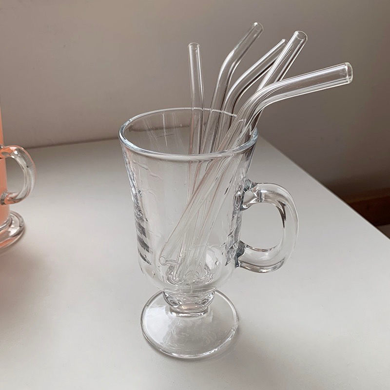 Glass Straws, Pearl Milk Tea Coarse Drinking Straws, Non-disposable Transparent Water Cups, Long Straws 1617870745798