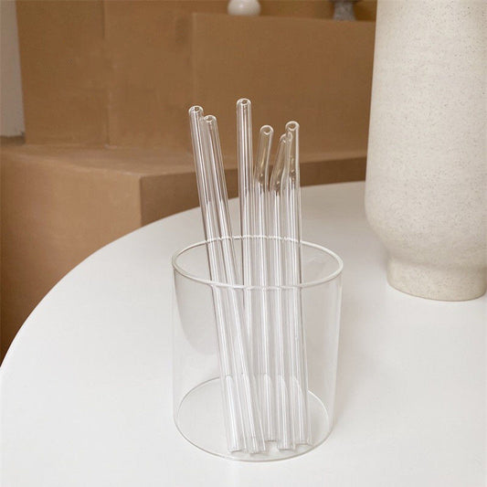 Glass Straws, Pearl Milk Tea Coarse Drinking Straws, Non-disposable Transparent Water Cups, Long Straws 1617870745807