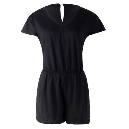 Ladies V Neck Sleeveless Jumpsuit Sexy Beach Jumpsuit 1617871177157