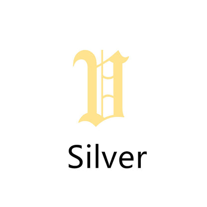 Ancient English Alphabet Initials Necklace Stainless Steel Necklace 1617944904622