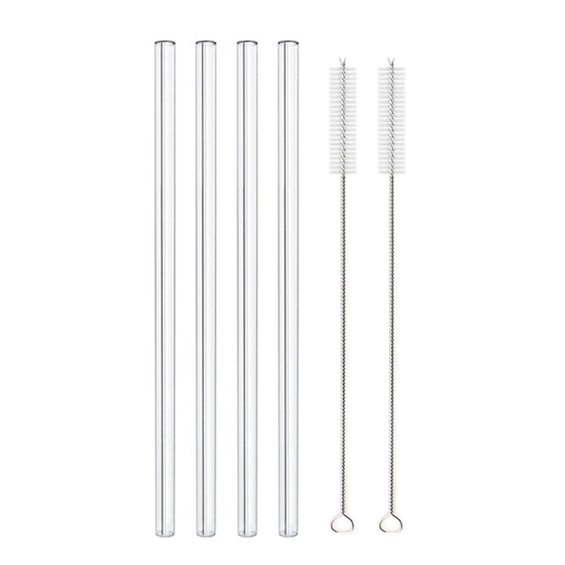 Glass Straws, Pearl Milk Tea Coarse Drinking Straws, Non-disposable Transparent Water Cups, Long Straws 1617946823279
