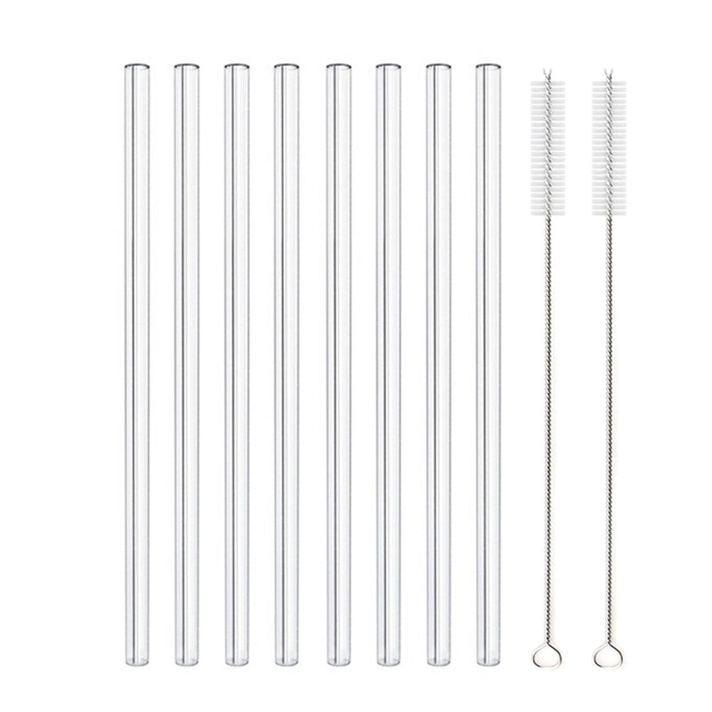 Glass Straws, Pearl Milk Tea Coarse Drinking Straws, Non-disposable Transparent Water Cups, Long Straws 1617946823282
