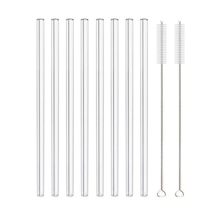 Glass Straws, Pearl Milk Tea Coarse Drinking Straws, Non-disposable Transparent Water Cups, Long Straws 1617946823282