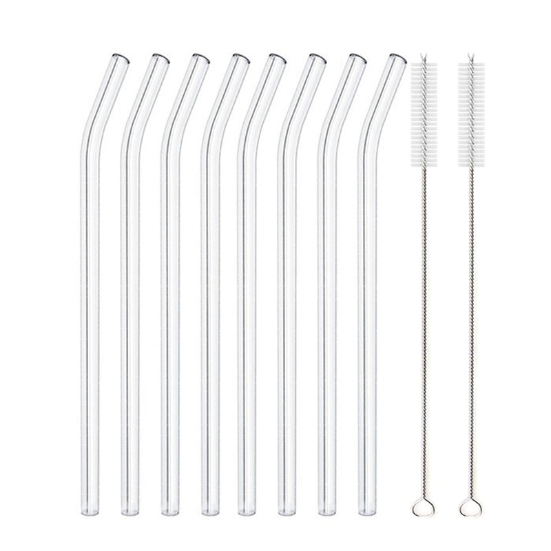 Glass Straws, Pearl Milk Tea Coarse Drinking Straws, Non-disposable Transparent Water Cups, Long Straws 1617946823291
