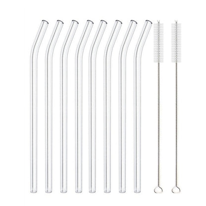 Glass Straws, Pearl Milk Tea Coarse Drinking Straws, Non-disposable Transparent Water Cups, Long Straws 1617946823291
