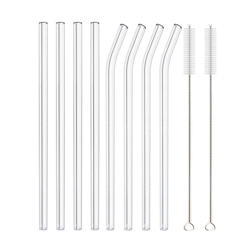 Glass Straws, Pearl Milk Tea Coarse Drinking Straws, Non-disposable Transparent Water Cups, Long Straws 1617946823295