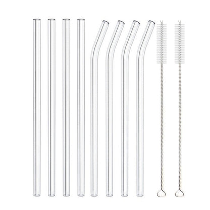 Glass Straws, Pearl Milk Tea Coarse Drinking Straws, Non-disposable Transparent Water Cups, Long Straws 1617946823295