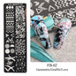 Nail Tool Steel Plate Transfer Template Lover Love Natural Flowers Ocean Pattern 1617955001673