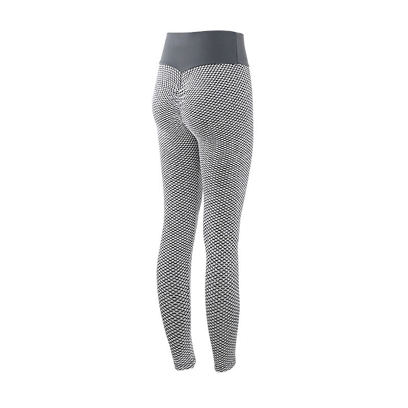 Plaid Leggings Fitness Yoga Pants Women's Seamless High Waist Breathable Gym Leggings 1618017923906