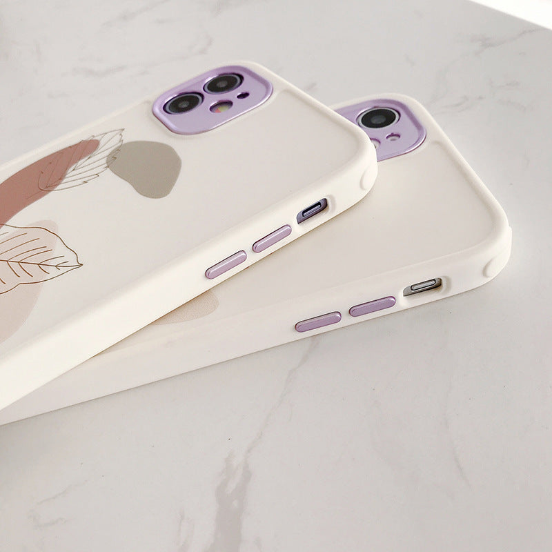 Compatible With , Compatible With  , Vintage Leaf Flower  Phone Case Shockproof Soft Back Cover 1618131359841